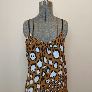 TOPSHOP Animal Print Camisole Blouse